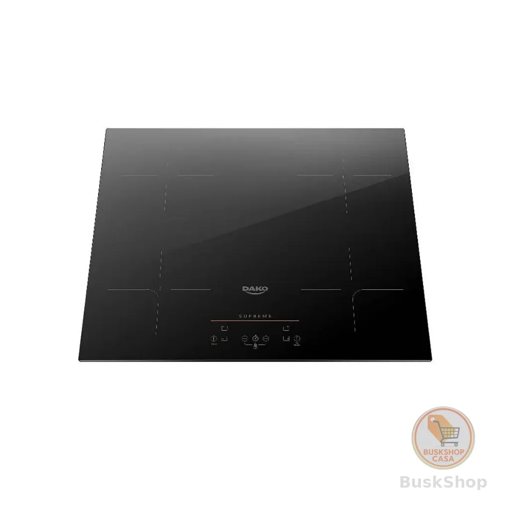 Cooktop de Indução 4 Bocas Preto com Trava de Segurança Dako Supreme 220V