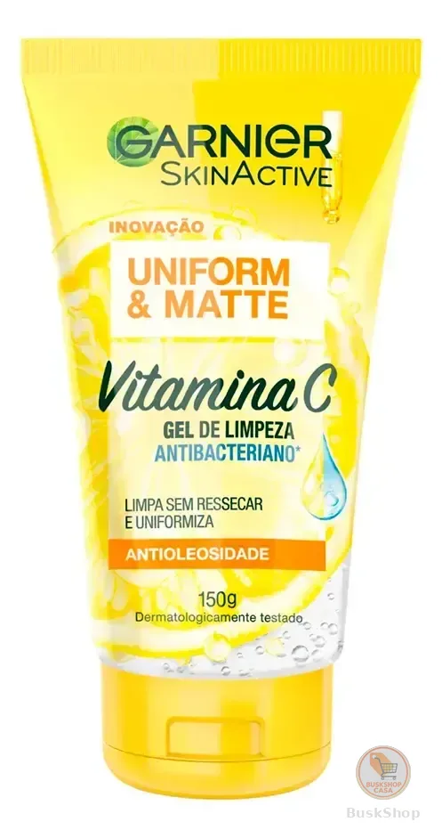 Gel de Limpeza Facial Hidratante Antimanchas com Vitamina C e Pantenol para Controle de Oleosidade Express Aclara Garnier 150ml