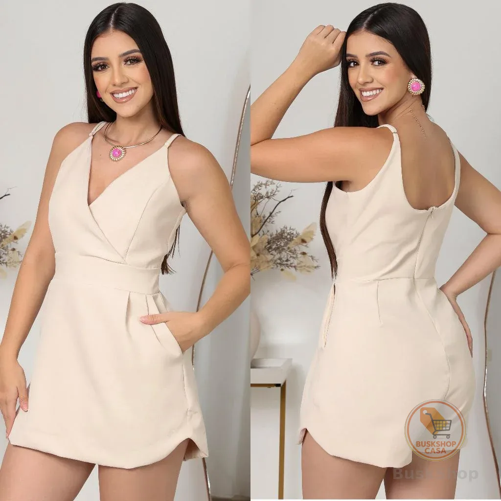 MACAQUINHO SHORT SAIA FEMININO ALFAIATARIA NOVA COLEÇÃO  [M.G.GG.EG.G1]