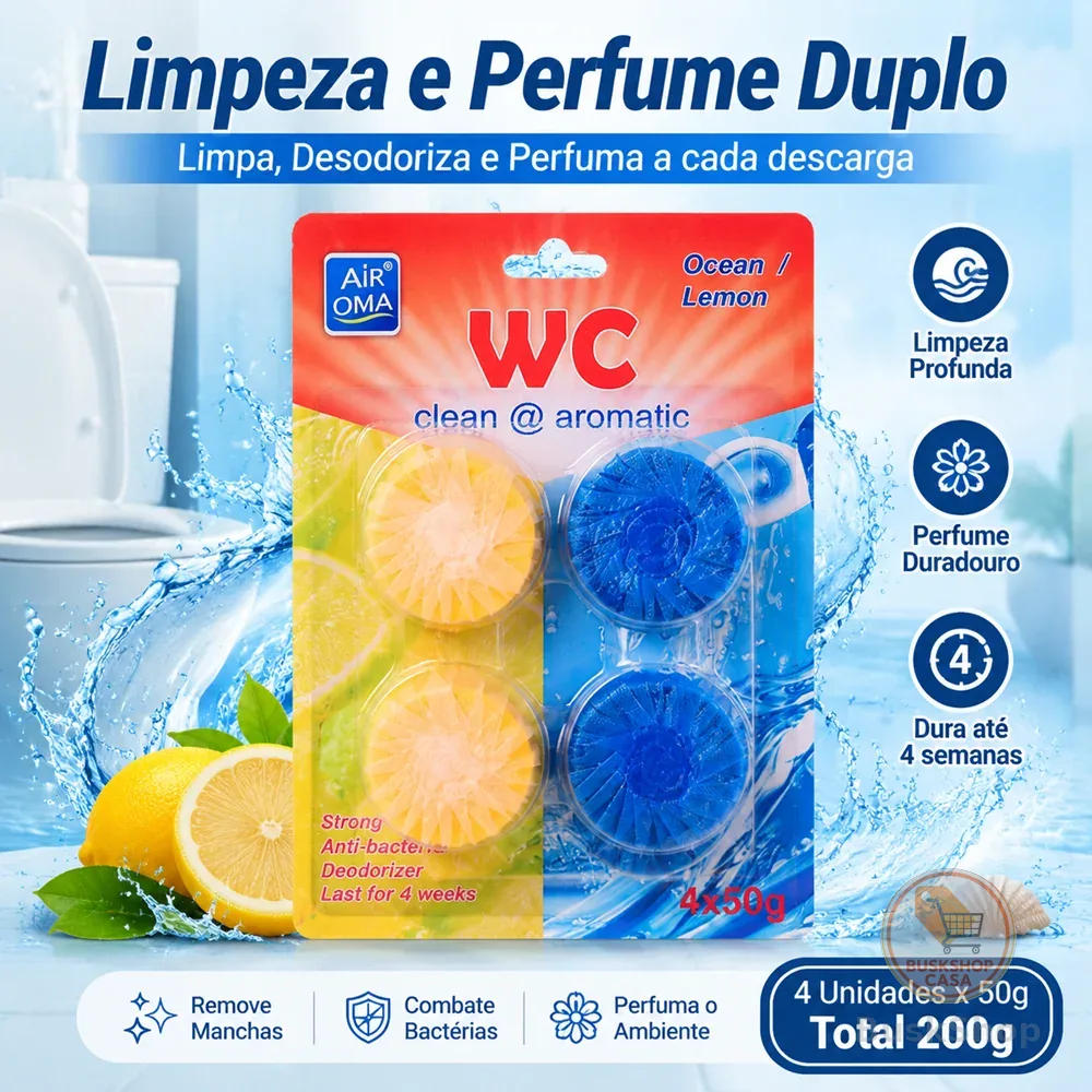 KIT 4/8/12 Bloco Para Caixa Acoplada Pedra Sanitária Pastilha Tablete - Limpeza Profunda-Desodorante Banheiro