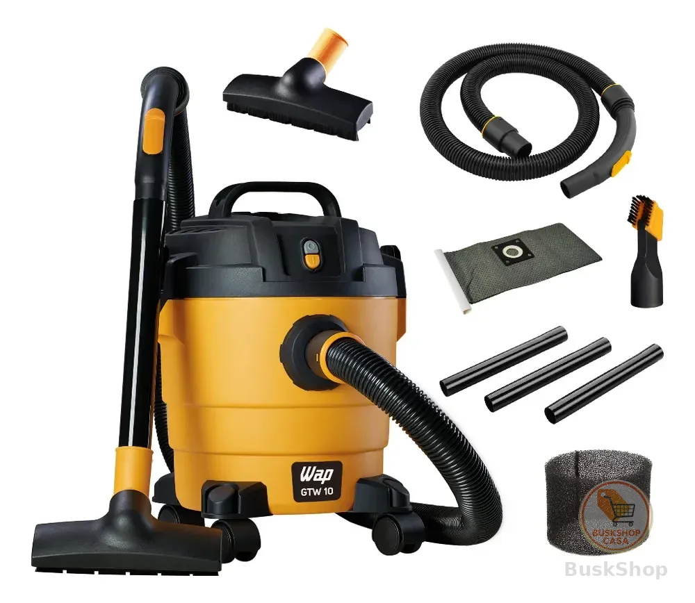 Aspirador de Pó e Água WAP GTW 10 1400W de Potência com Bocal de Sopro