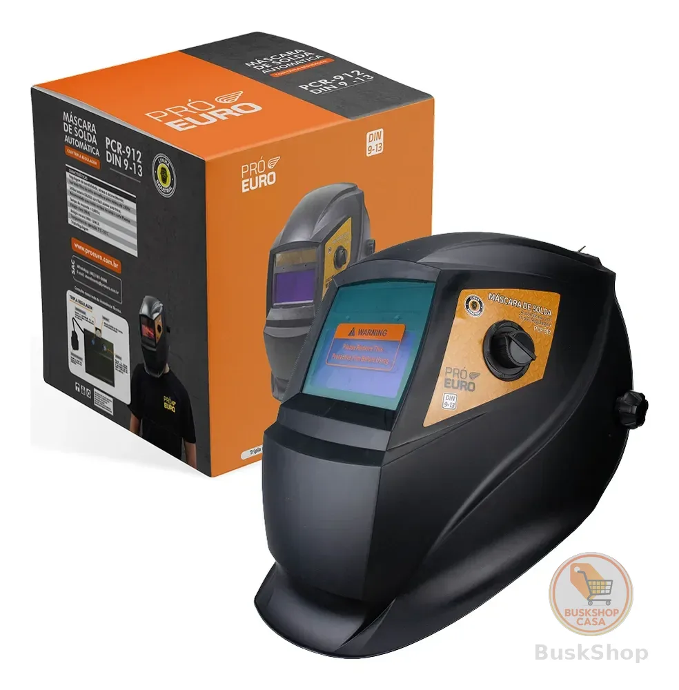 Máscara de Solda Automática PCR-912 Com Tripla Regulagem Pró Euro