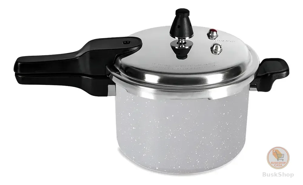 Panela De Pressao Indução Antiaderente 5,4 Lts Gris Brinox Cor Cinza