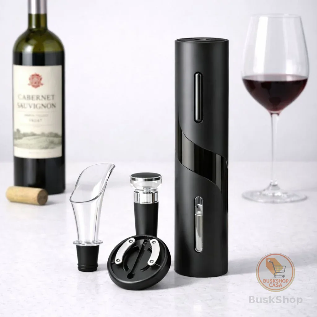 Abridor de Vinho Elétrico Pilha Saca Rolha Automático Portátil Moderno Presente Utilidade