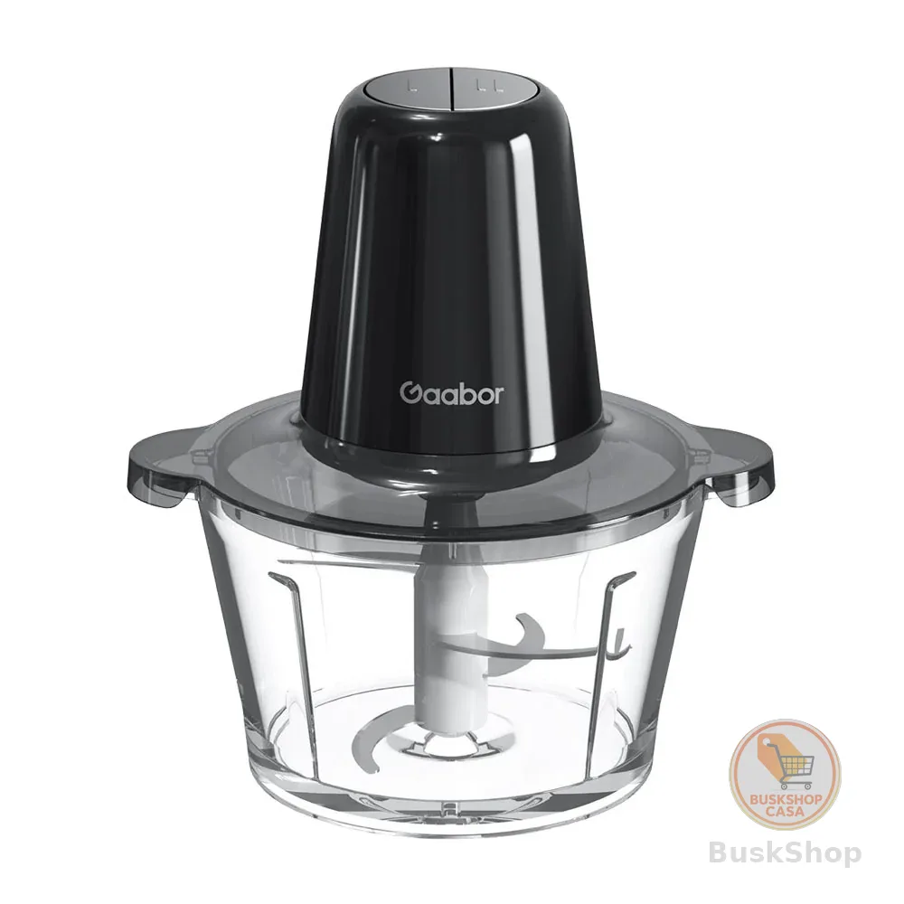 Gaabor Triturador Processador Carne Legumes 2L 4 Lâminas Aço Tigela Vidro Multifuncional MG-15M02A
