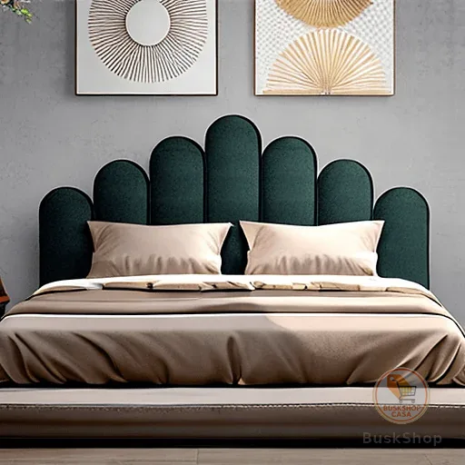 Kit Cabeceira Estofada Nuvem 60x20cm Cama Casal 7 Peças Decoração Quarto