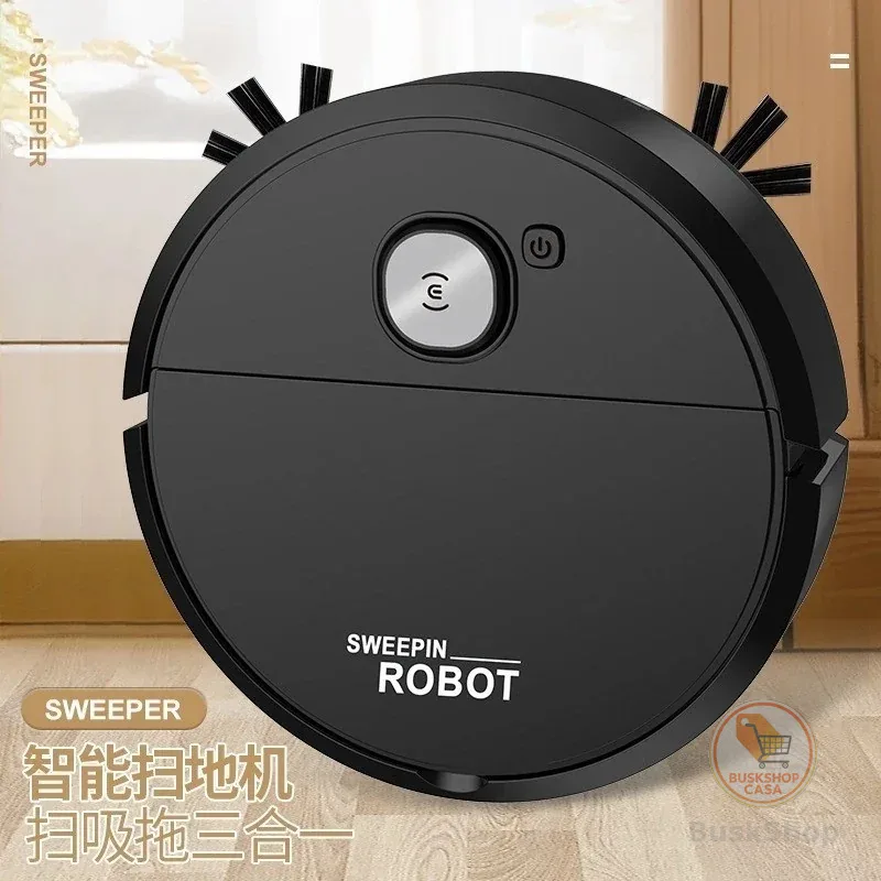 Robô Varredora/Aspirador De Pó Automática 3 Em 1 Limpeza Doméstica Robótico Inteligente E Silencioso