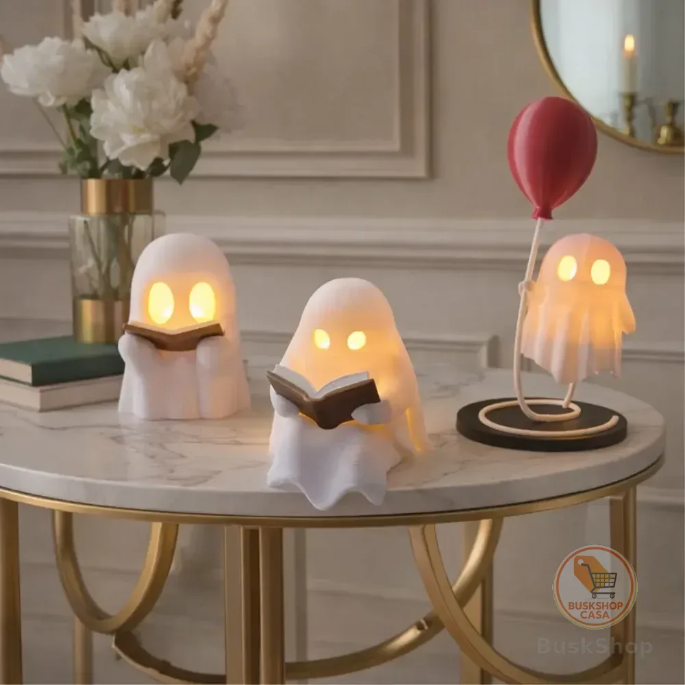 Luminária Fantasminha Leitor Fantasma Fofo Decoração Geek