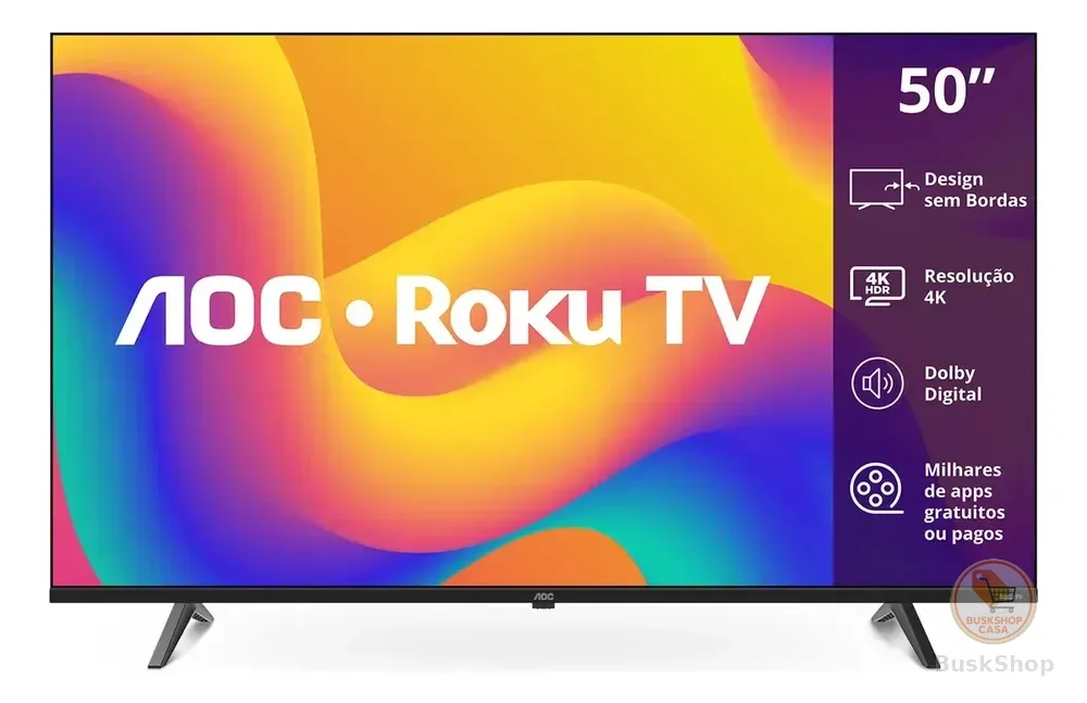 Smart Tv Roku Tv 50 7045 4k Uhd Aoc Bivolt