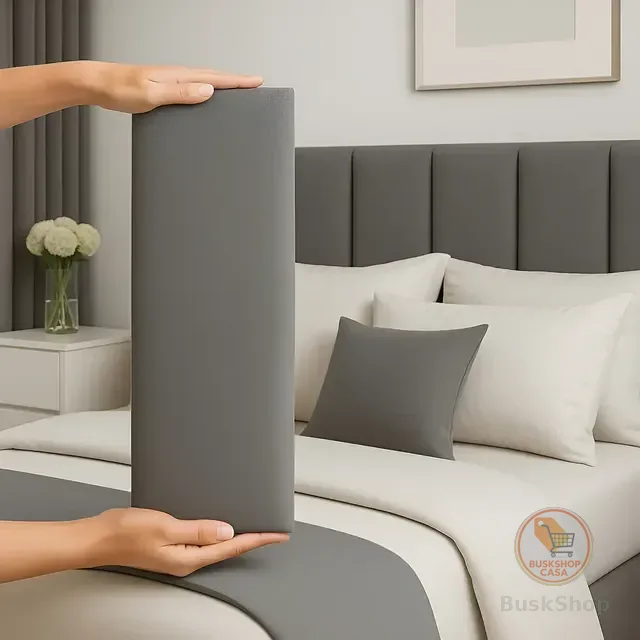 Cabeceira Queen 160cm Cama Box Kit 8 Módulos Adesivo Dubai