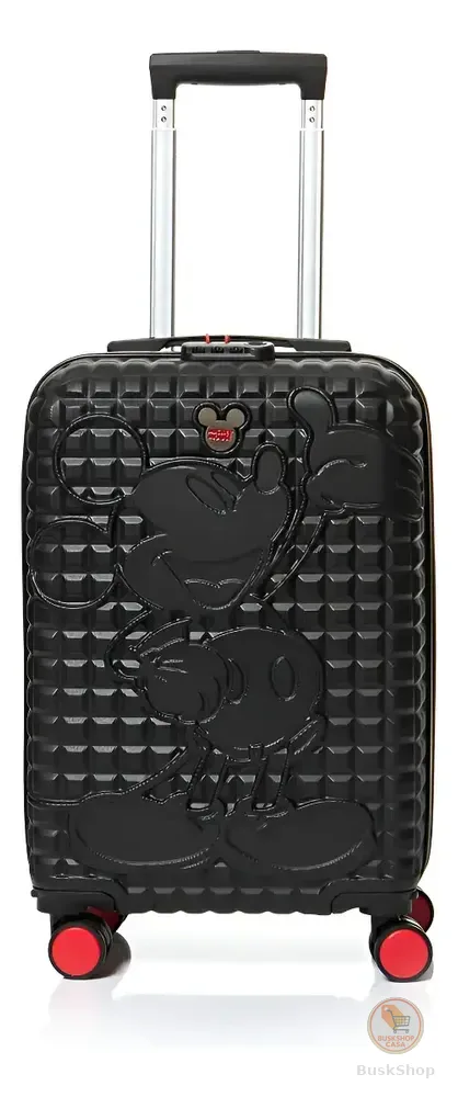 Mala De Bordo Viagem Pequena Preto Mickey Luxcel