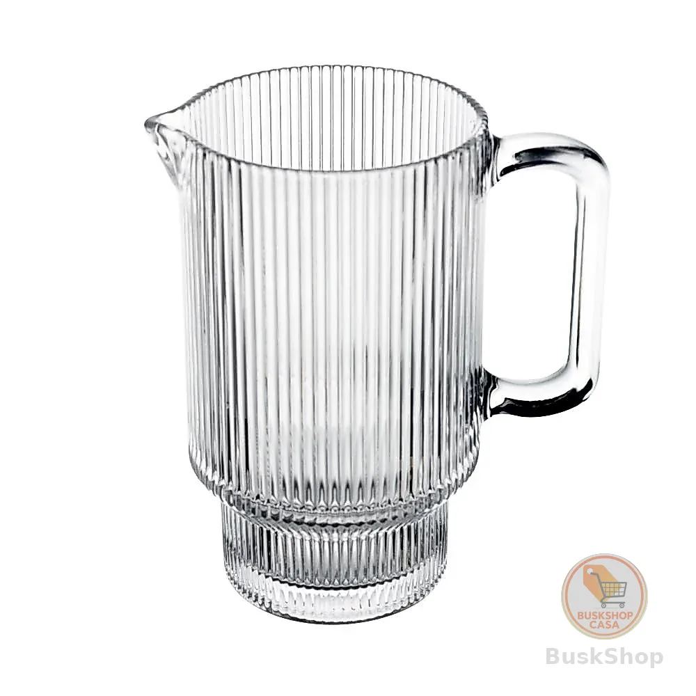 Jarra de Cristal Lines Canelada Suco Água 900ml Wolff
