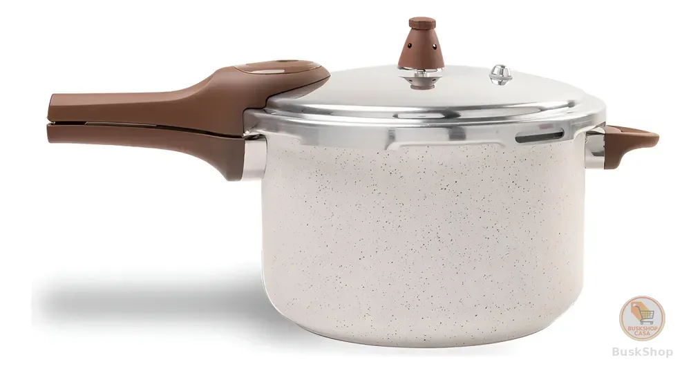 Panela Pressao Brinox 4952/103 Ceramic Pressure Indução 6,8l Vanilla