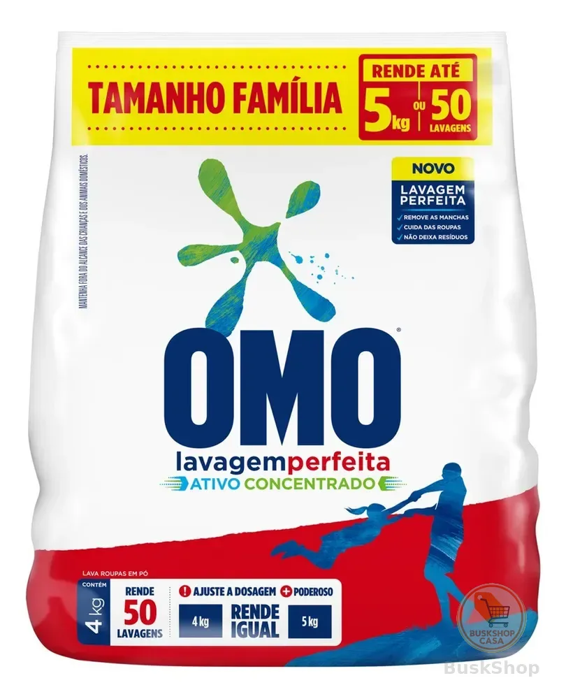 Sabão em Pó Omo Lavagem Perfeita 4kg