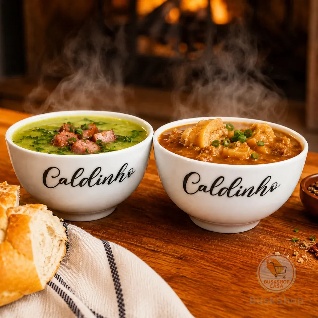 Jogo Cumbuca Porcelana Caldinho Bowl 500ml Sopa Caldos Petiscos Mesa Posta Presente