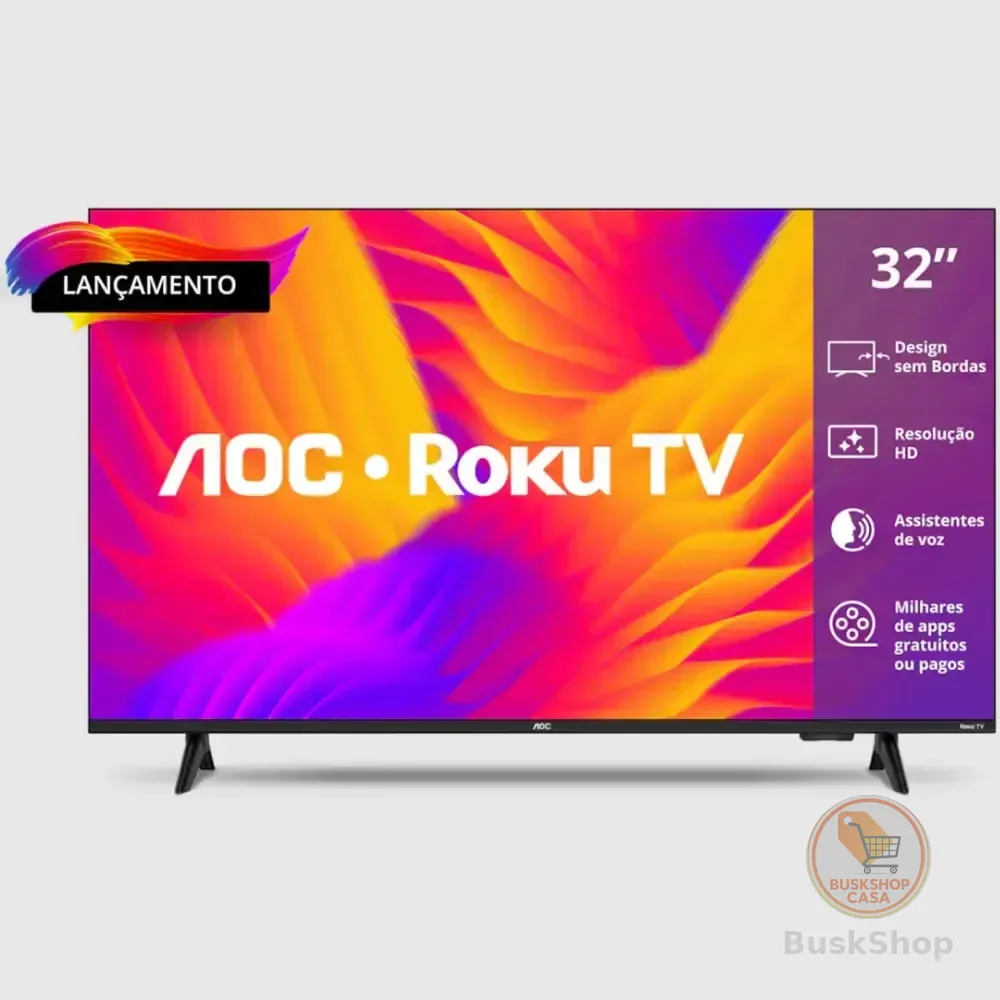 Smart Tv 32 Polegadas Hd 32s5155/78g Roku Tv Aoc