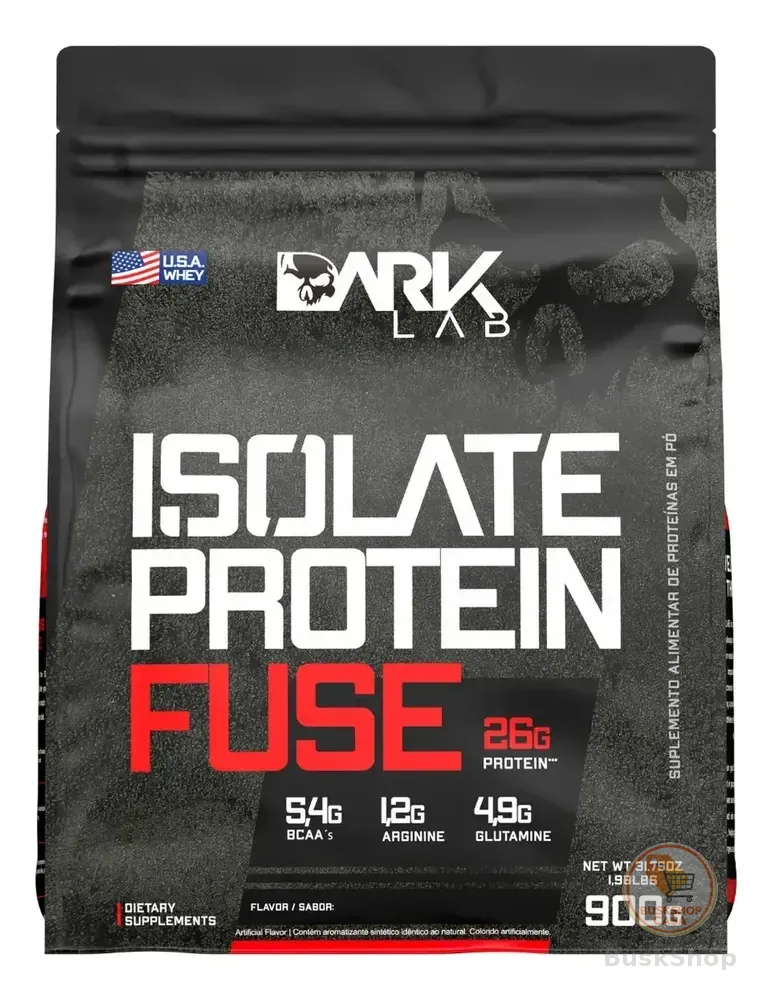 Whey Isolate Protein Fuse Refil 900g Dark Lab - Mp Importad Sabor Brownie