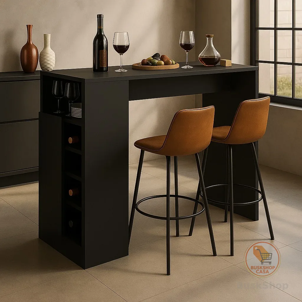 Bancada Balcão/Mesa Ilha de Cozinha Gourmet com Adega e 1 Porta Multimóveis
