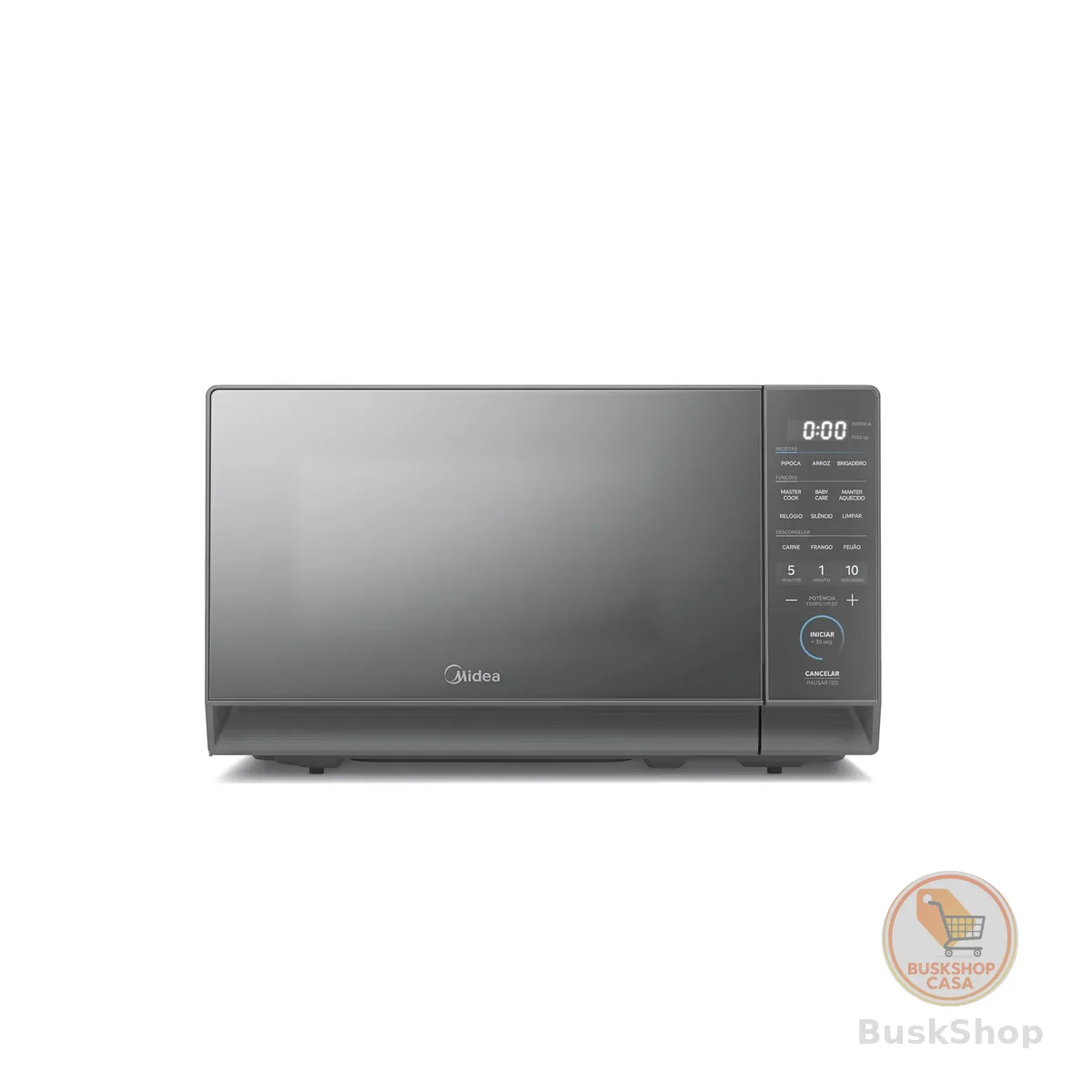 Micro-ondas 20L Prata Porta Espelhada MasterCook Midea 110V