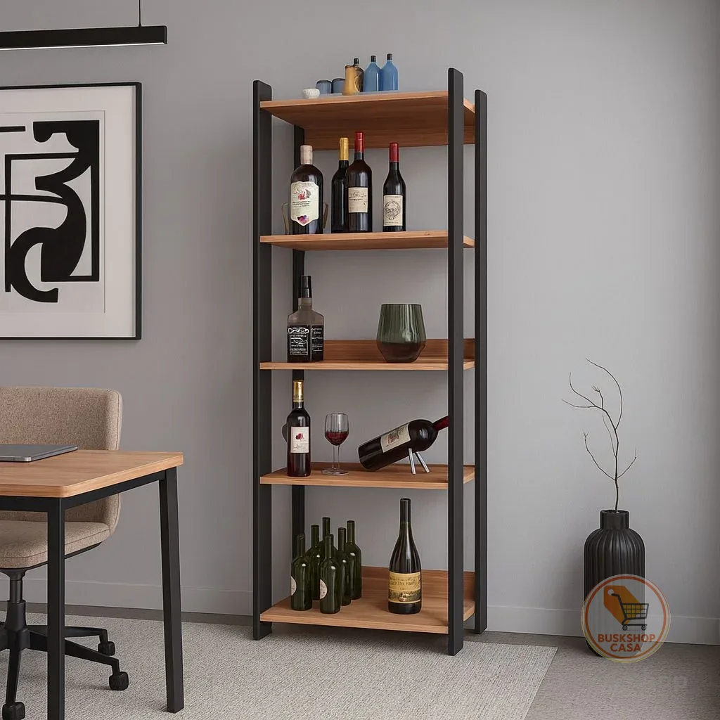 QUEIMA DE ESTOQUE - Estante Organizador Industrial c/ 5 Prateleiras para Cozinha –  Estilo Vintage