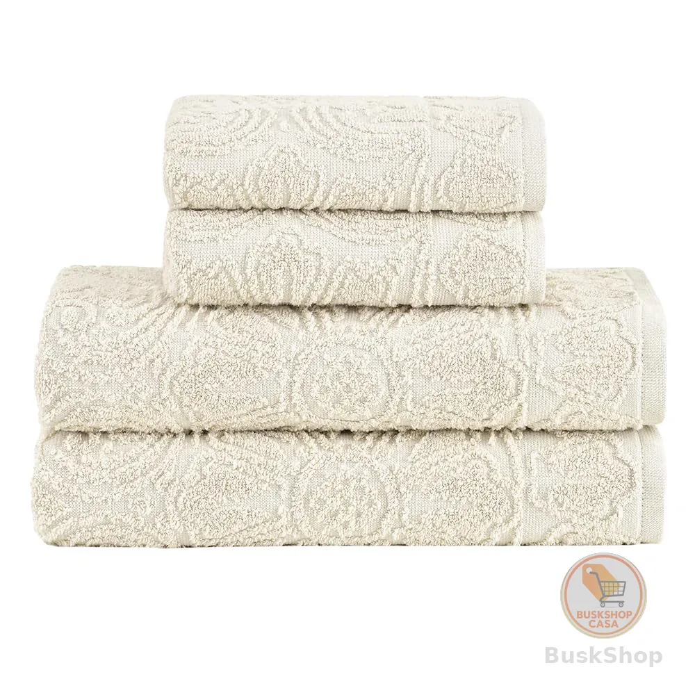 Jogo de Toalhas Florentina Extra Soft Banho Bege (4 Peças)