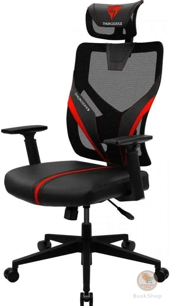 Cadeira Ergonômica Yama1 Vermelha ThunderX3