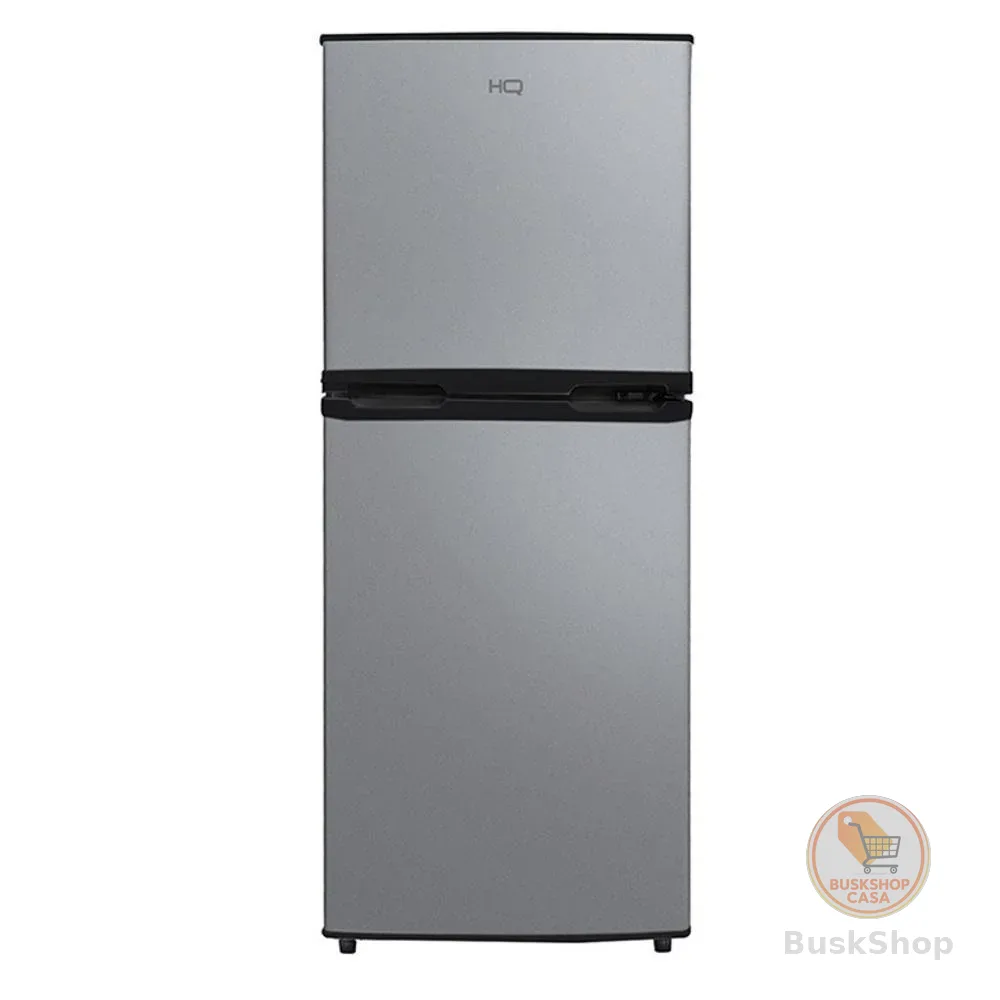 Geladeira Refrigerador Compacto HQ 140L Duplex Defrost, Baixo Consumo A+++ Preto/Cinza HQ-140RDF