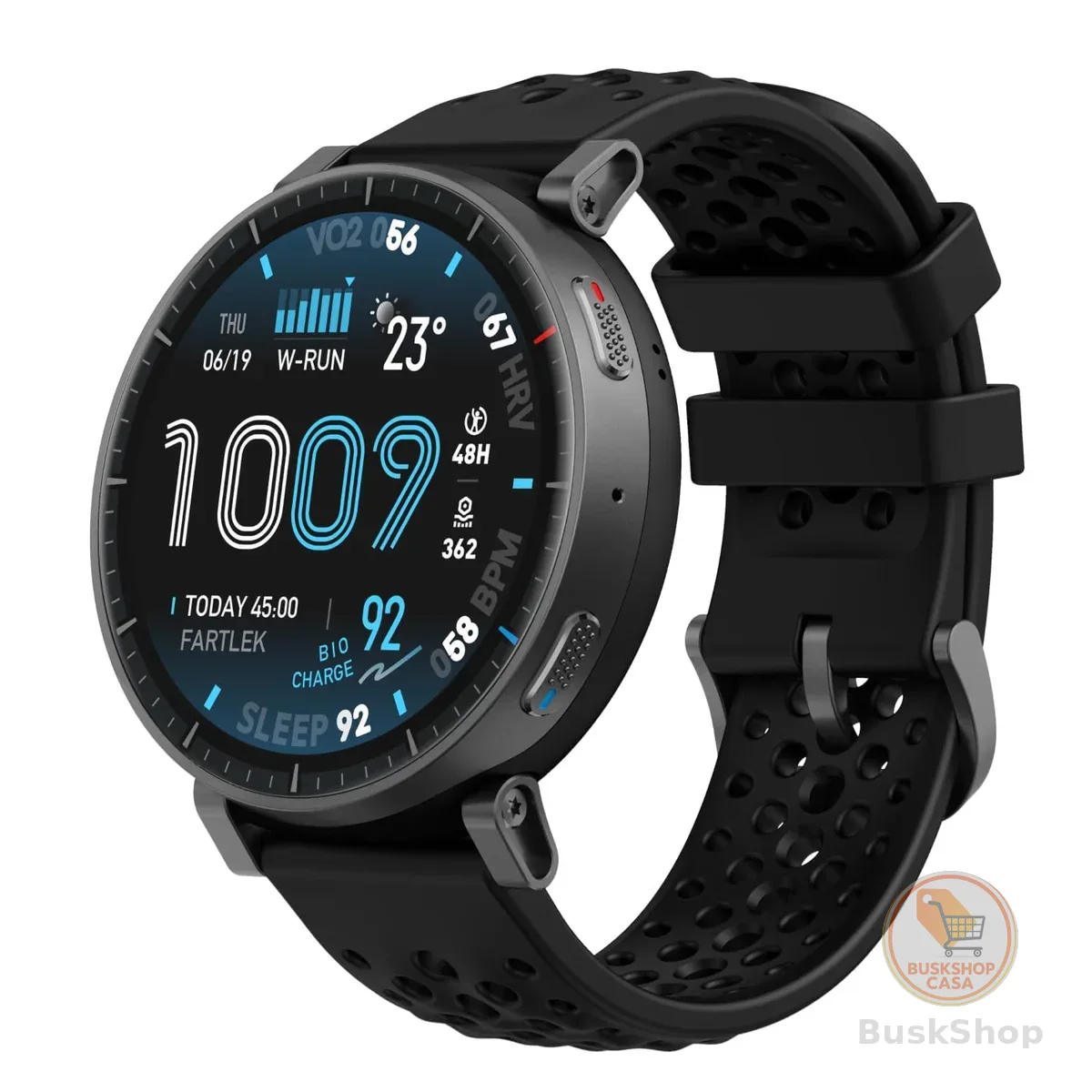 Amazfit Active Max 1.5" AMOLED Display, GPS, 4GB de armazenamento, 170 Sport, 5 caixadores eletrônicos, Bateria de 25 dias