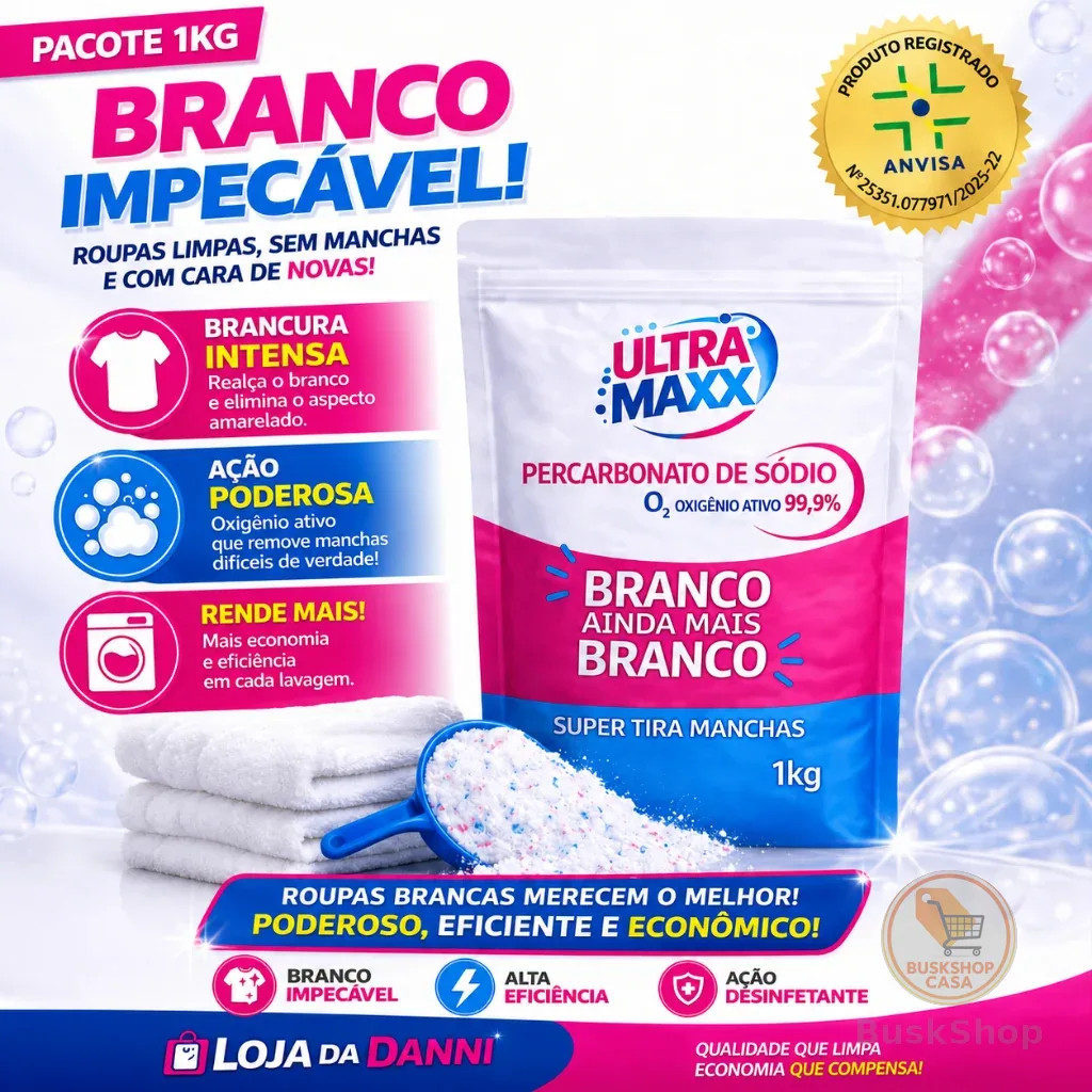 Percarbonato de sódio 99% pureza 1kg