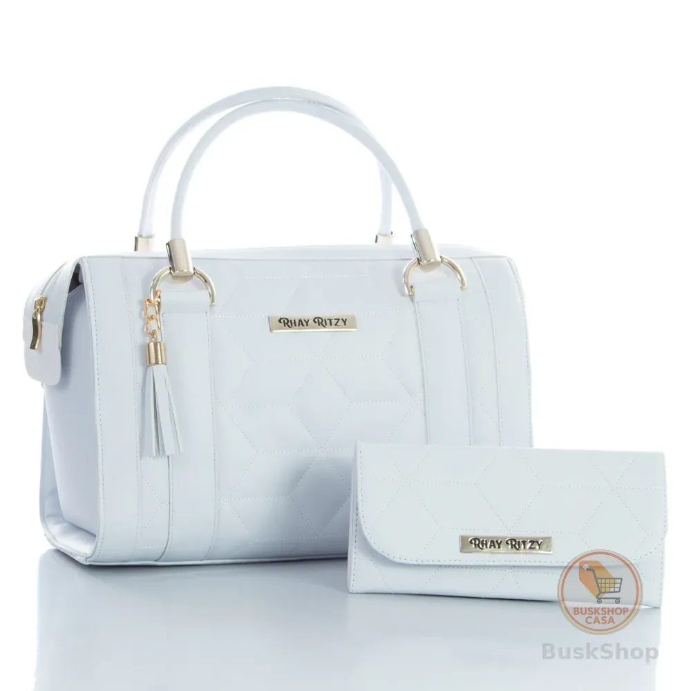 Kit Bolsa Baú com Carteira Feminina Elegante de Mão e Alça Transversal Promoção