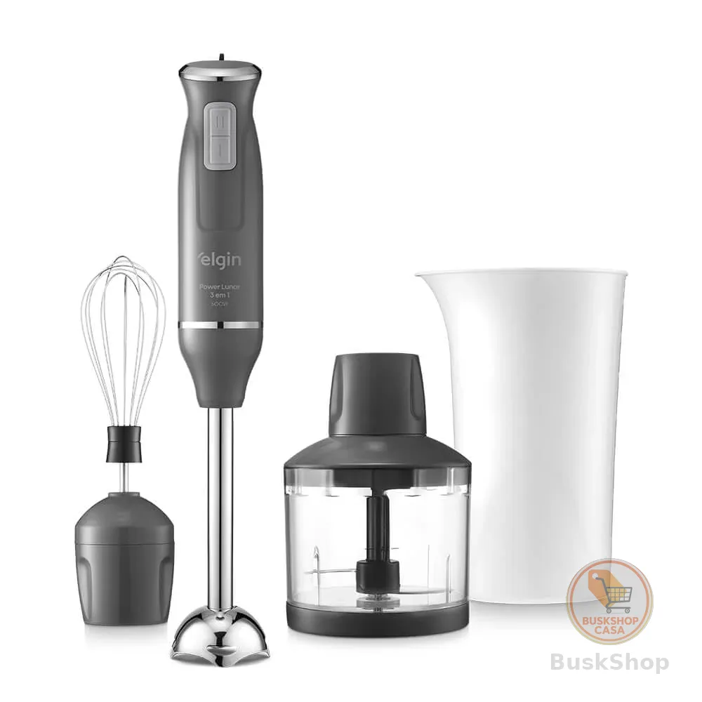 Mixer Power Inox 3 em 1 600W Elgin Lunar 110V - Mixer, triturador e batedor