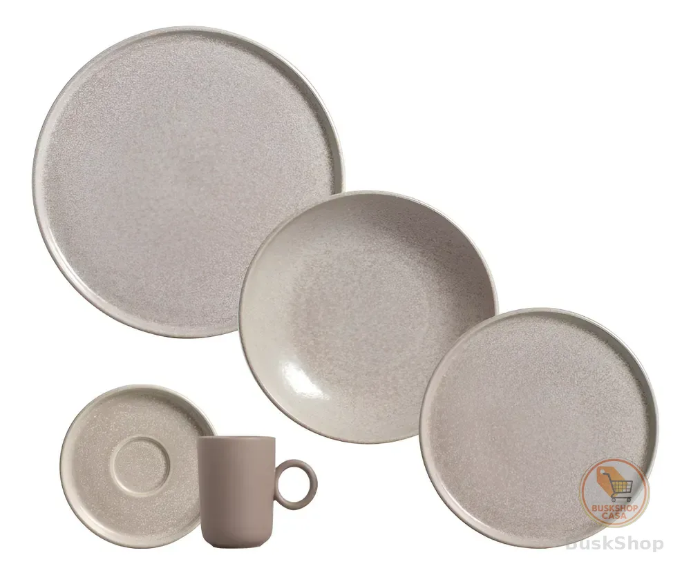 Aparelho De Jantar 20 Peças Basic Sandy- Porto Brasil