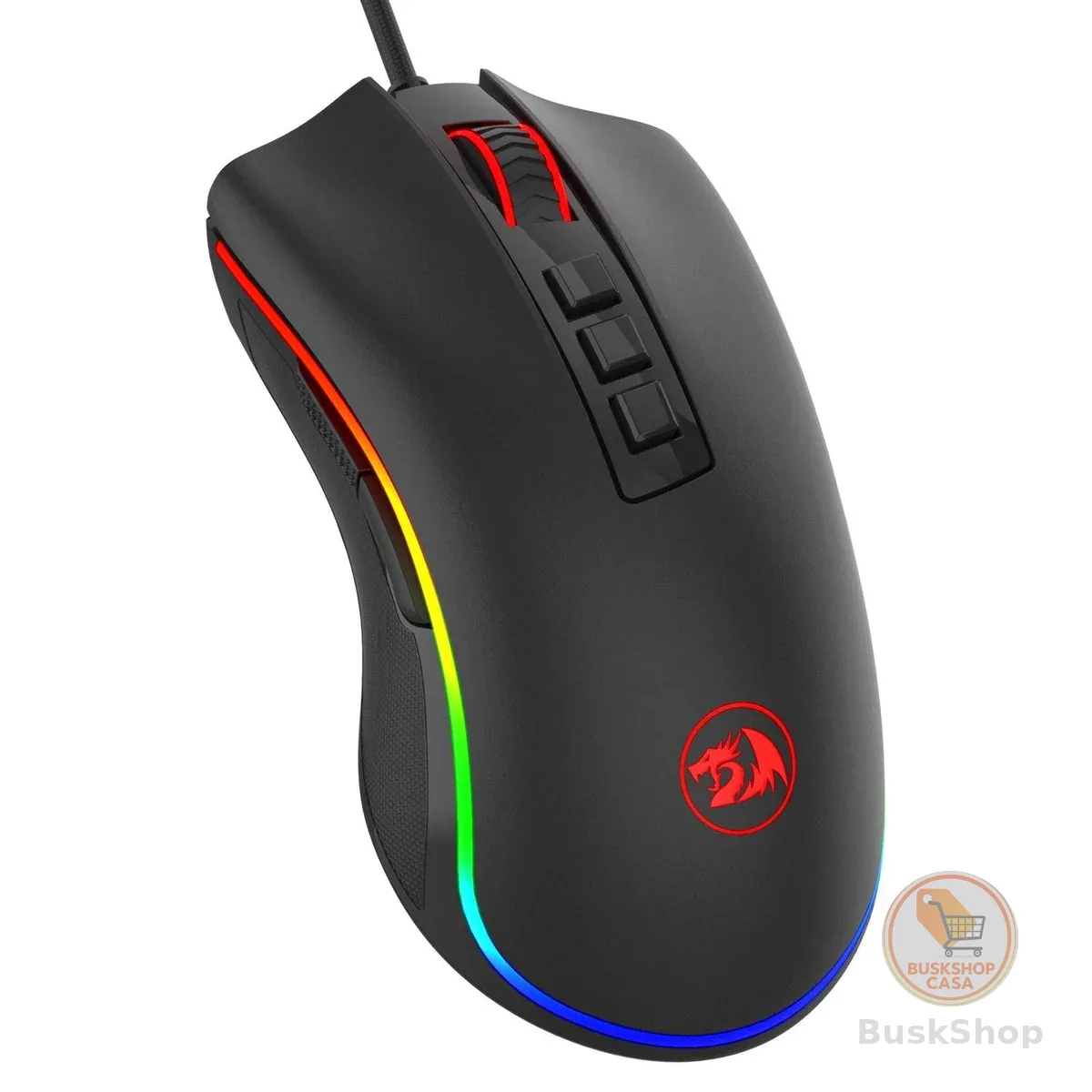 Mouse Gamer Redragon Cobra V3 Preto RGB PMW3327 10000DPI M711 V3