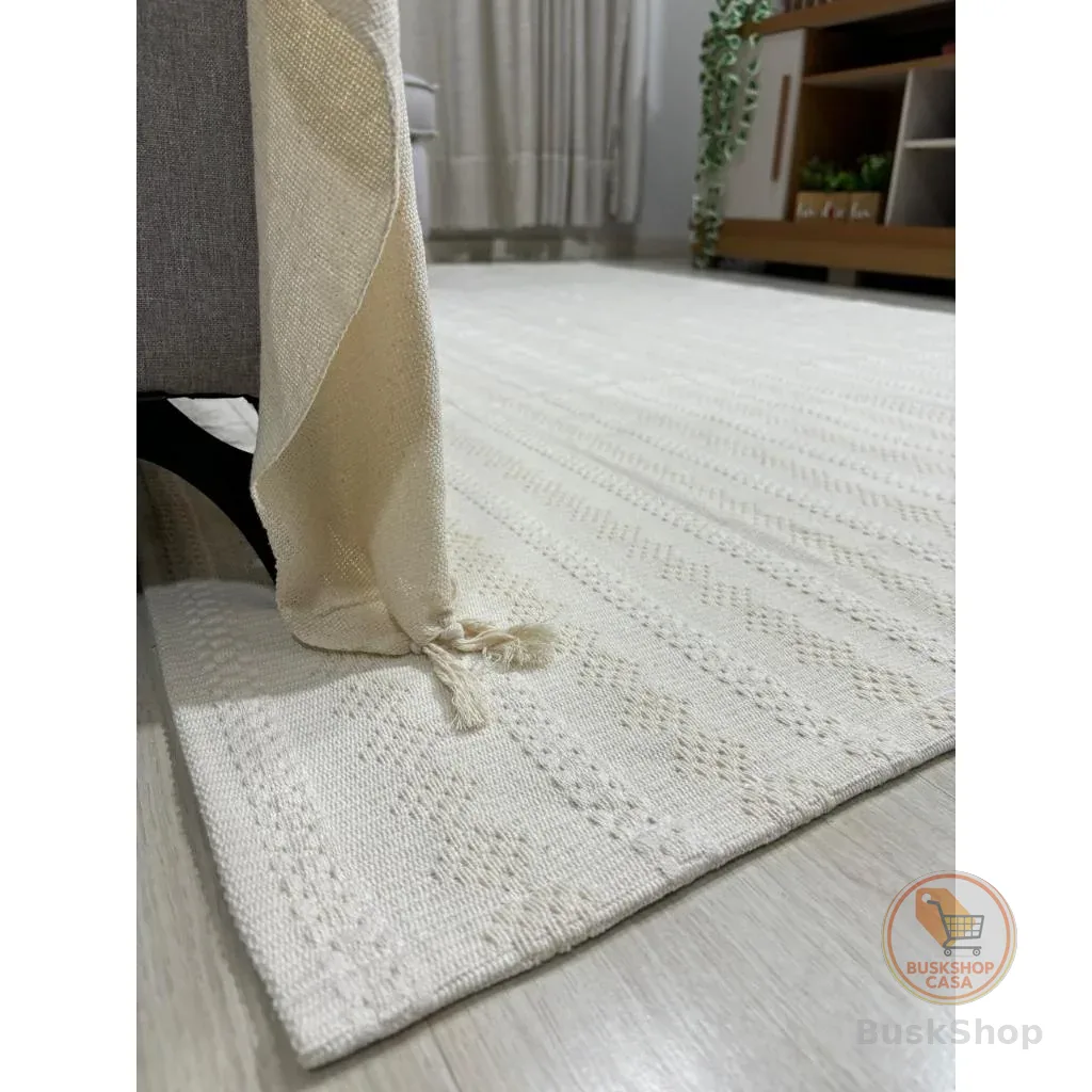 Tapete sala 100% algodão, Conforto e beleza. Prático! Pode ser lavado na máquina! Diversas medidas.