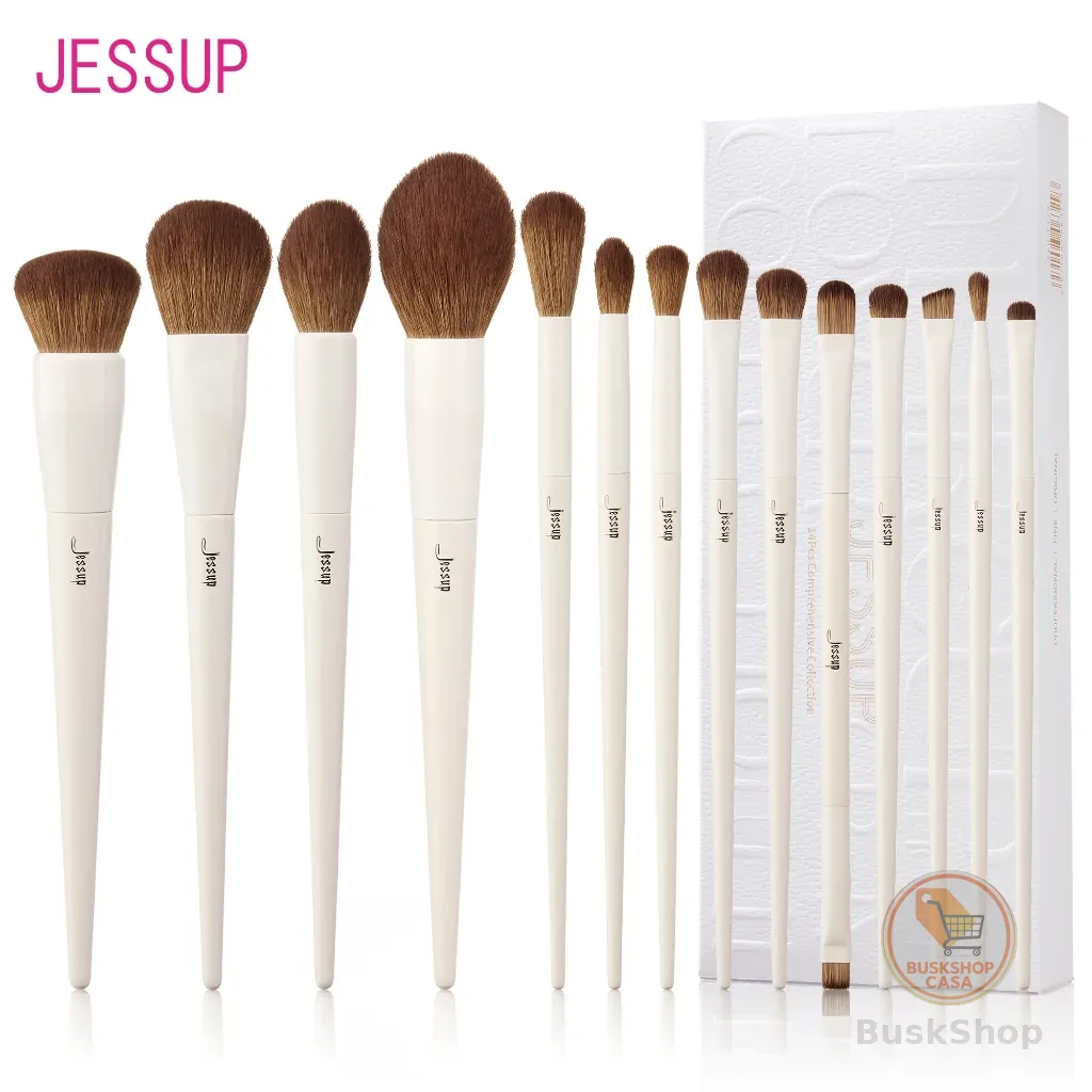 Kit Profissional de Pincéis Jessup 14pcs T329 – Face e Olhos, Vegan & Cruelty-Free