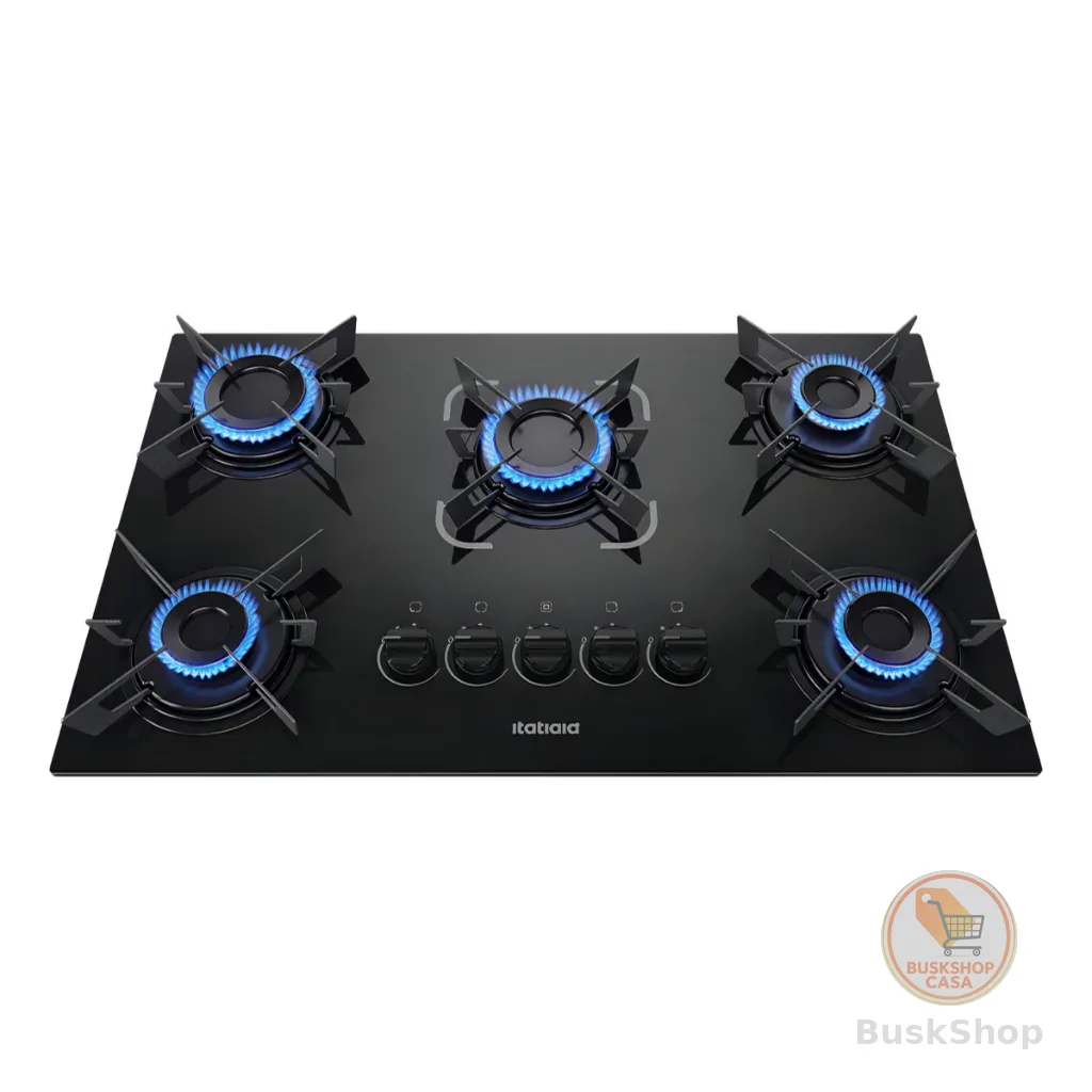 Cooktop Itatiaia Electra Plus 5 Bocas Gás Preto Bivolt