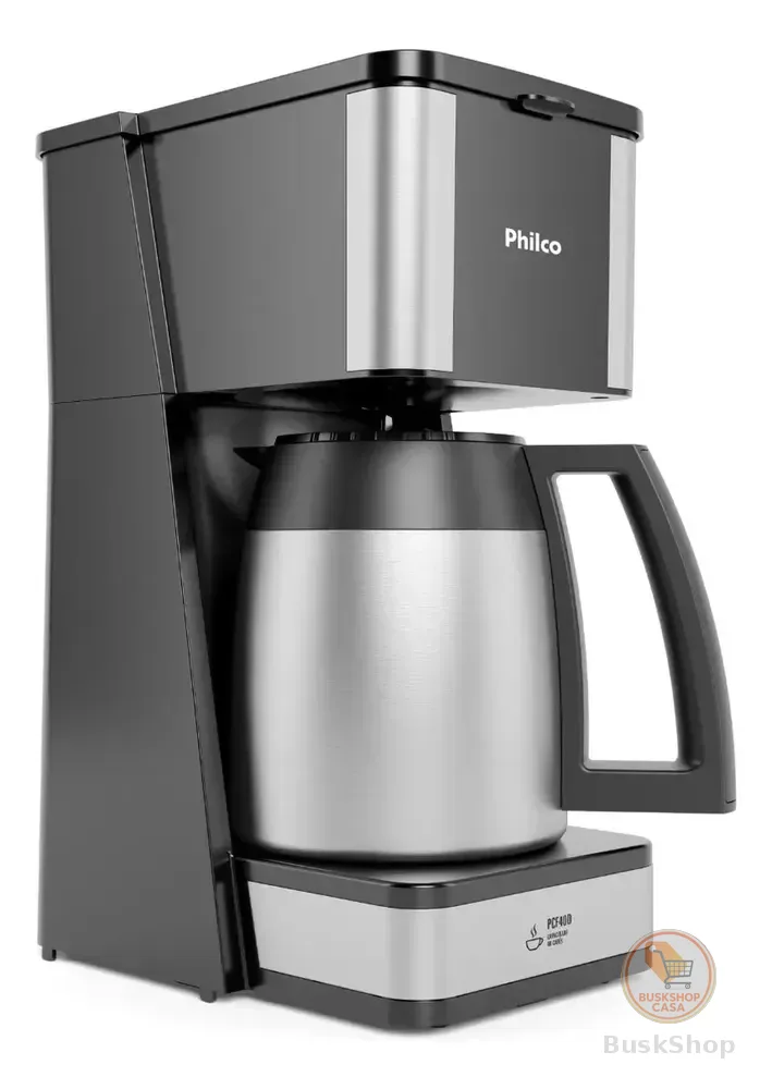 Cafeteira Philco 40 Cafezinhos 1,6l Jarra Em Inox Pcf40d Preto