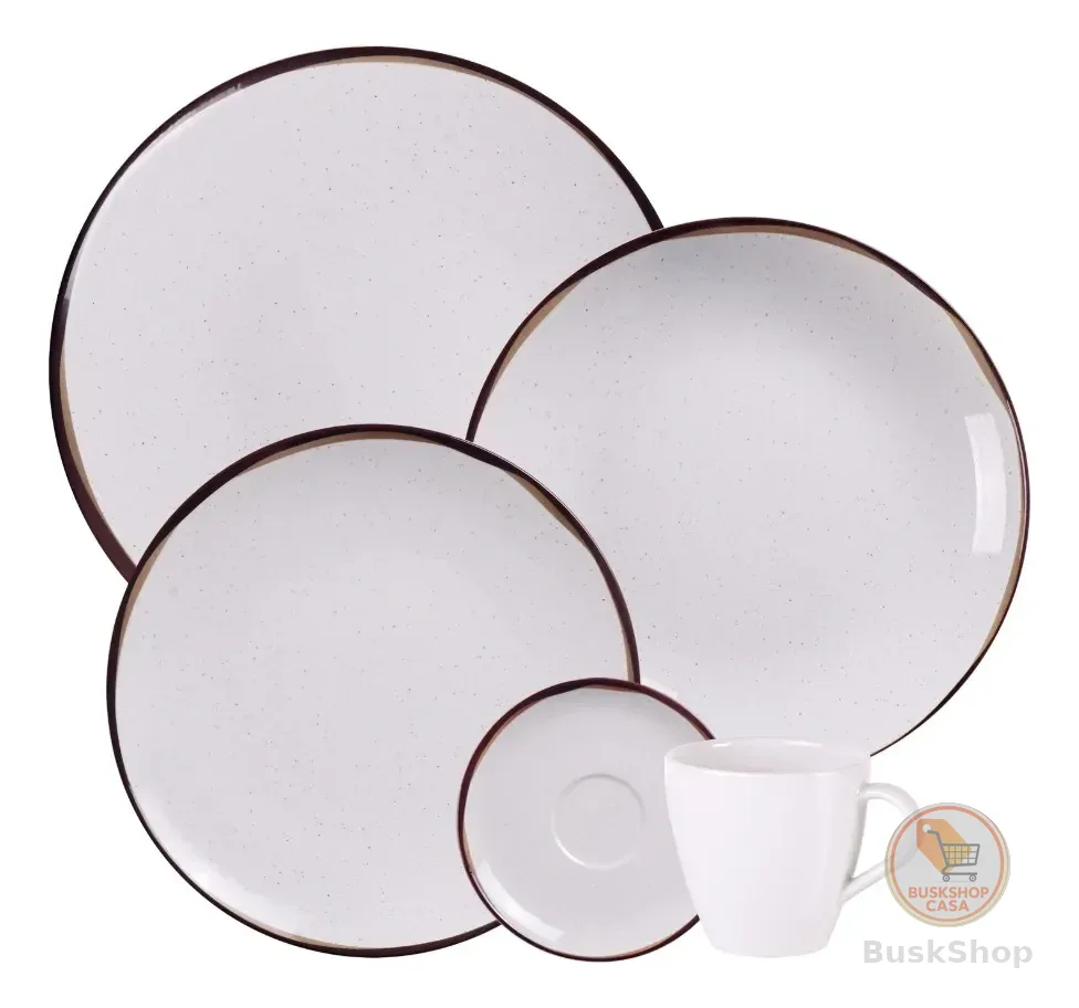 Aparelho de Jantar Canyon em Porcelana Decorada 20 Peças Tramontina