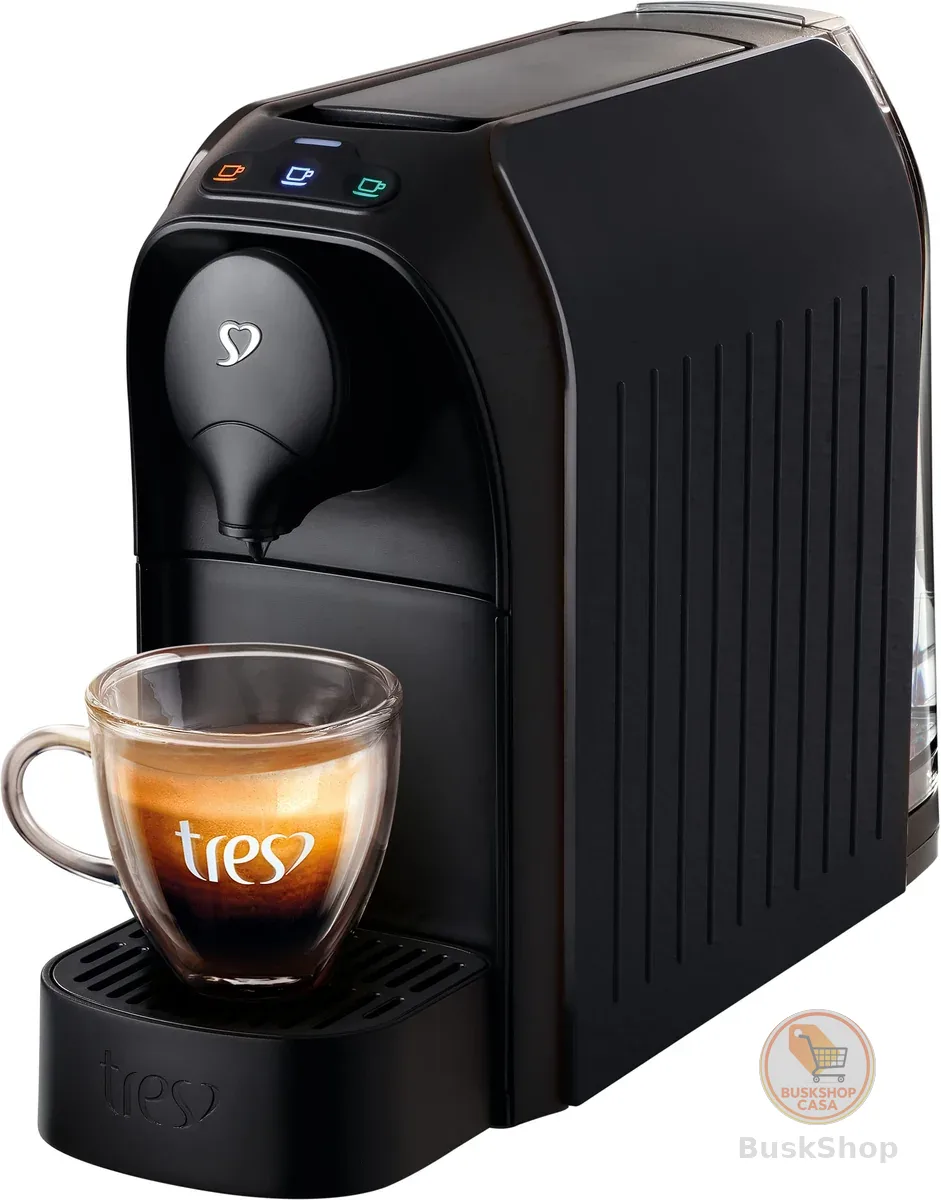 3 Corações TRES Cafeteira Espresso e Multibebida Passione Preta - 220V