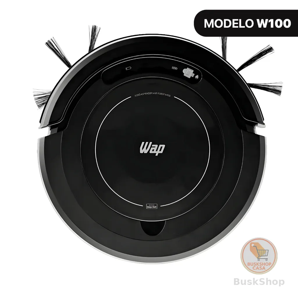 Aspirador de Pó Robô WAP Robot W100 3 em 1 Antiqueda Bivolt 17W