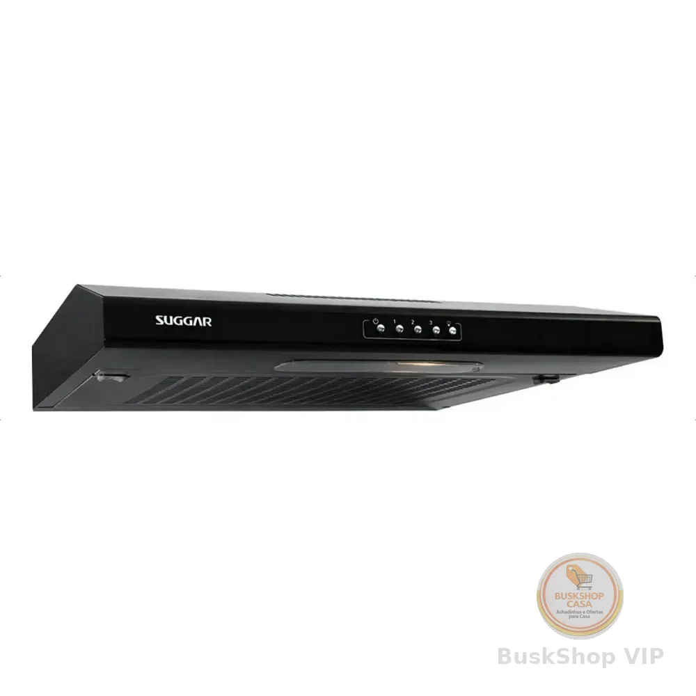 Depurador De Ar Suggar Slim Com Manta 60 Cm Cor Preto 127v