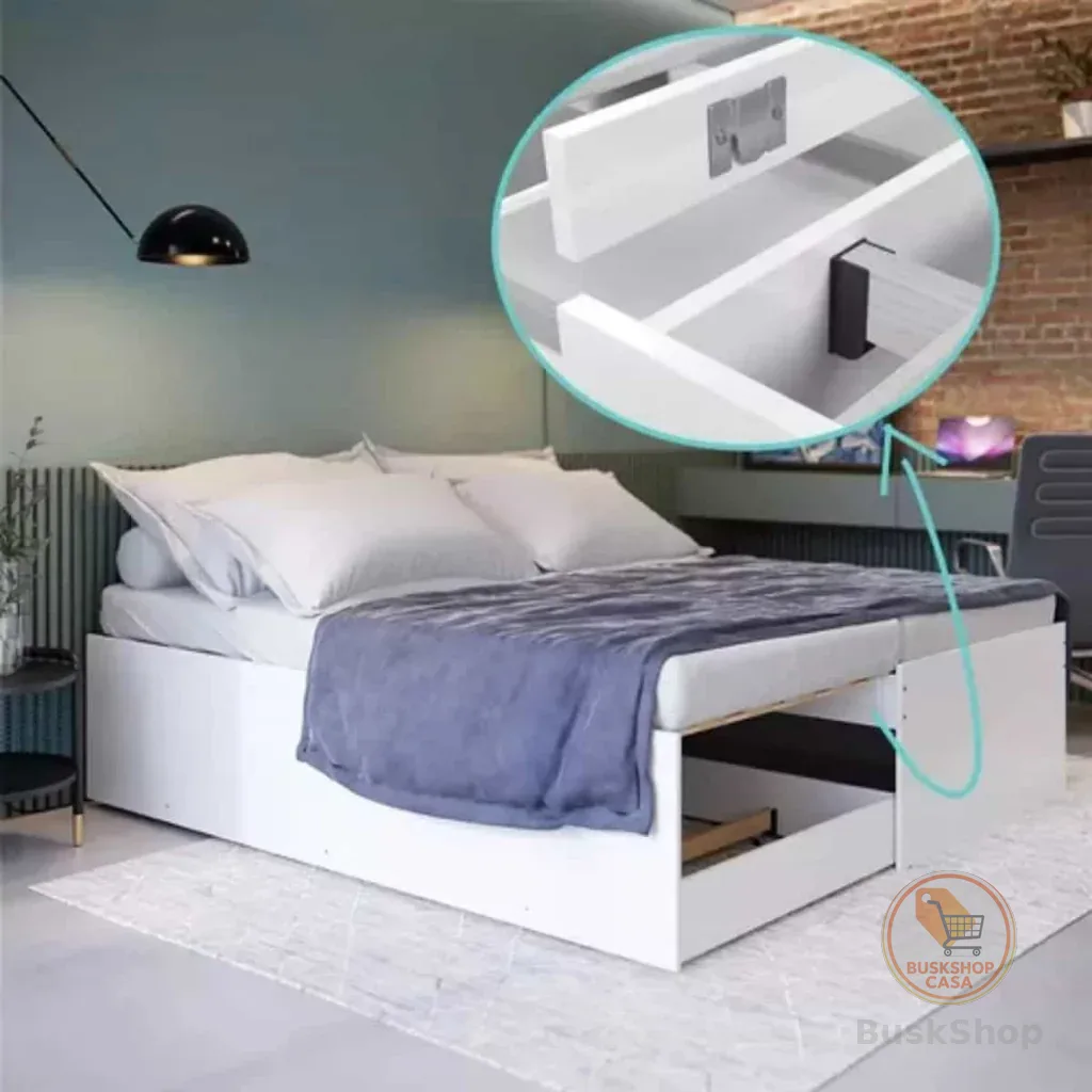 Bicama Solteiro Matrix 3 em 1 com Colchão 88x188 cm – Auxiliar Vira Casal