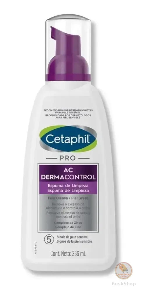 Espuma De Limpeza Facial Cetaphil Pro Ac Dermacontrol 236ml Mista Dia/noite