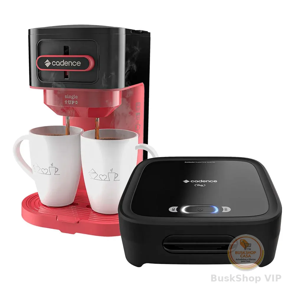 Kit Click Cadence - Sanduicheira e Cafeteira Single Up
