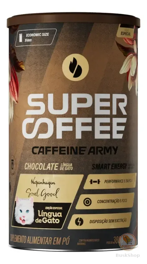 SuperCoffee Língua de Gato 380g Caffeine Army