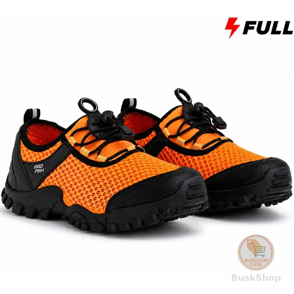 Tênis Antiderrapante Track Confortável Para Trilha Para Esportes de Pesca e Camping Ideal Para Lazer Bad Fish