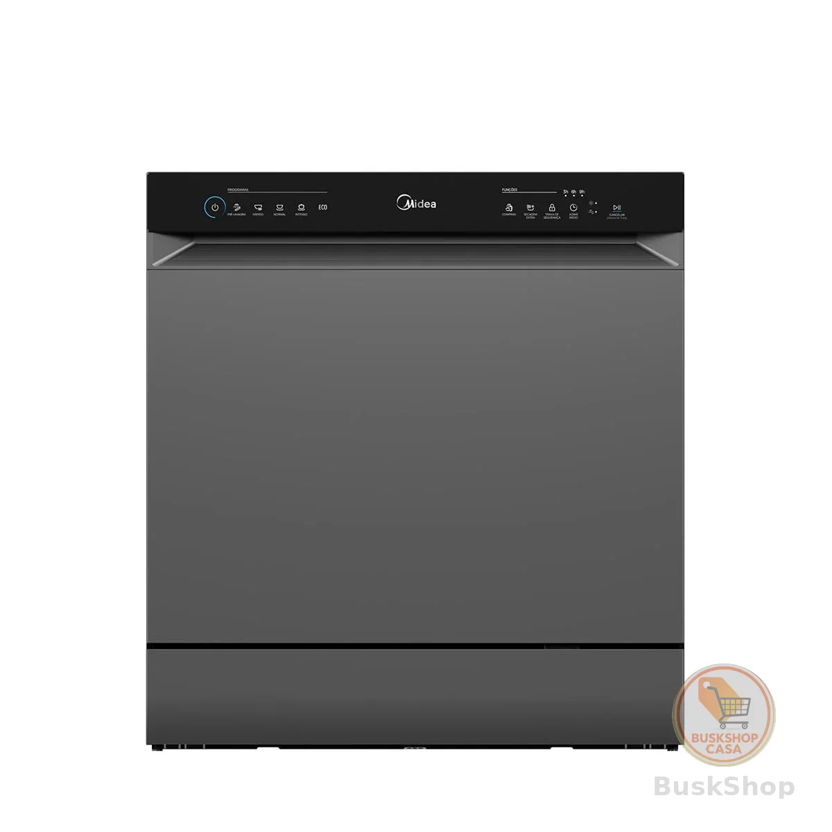 Lava Louças 8 Serviços Cinza Touch Plus Midea 220V