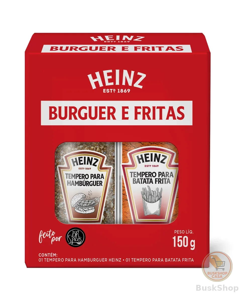 Heinz Kit Temperos para Hambúrguer e Batata 150g