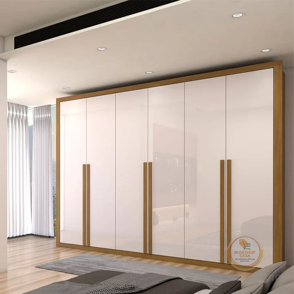 Guarda-Roupa Casal Classic 6 Portas 6 Gavetas 100% MDF - Panorama Móveis