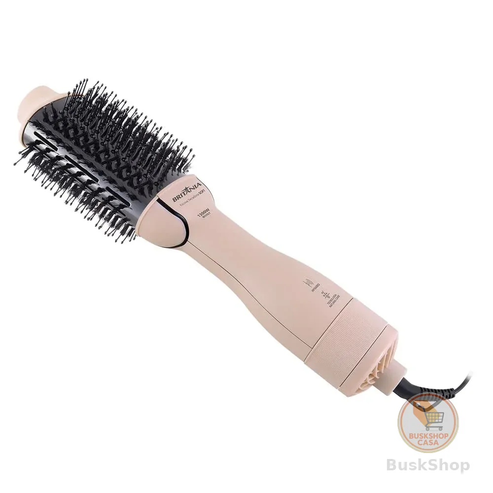 Escova Secadora Britânia Soft 4 em 1 1300W BEC07R Bivolt